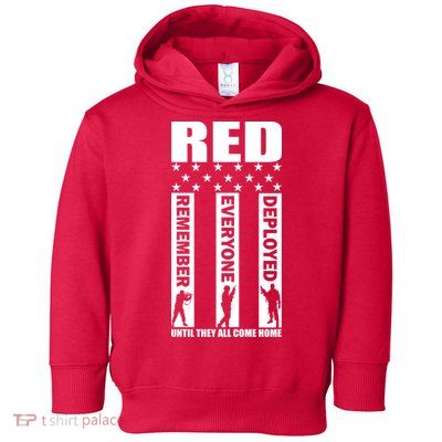 Red Friday Until They All Come Home Toddler Hoodie
