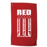 Red Friday Until They All Come Home Golf Towel