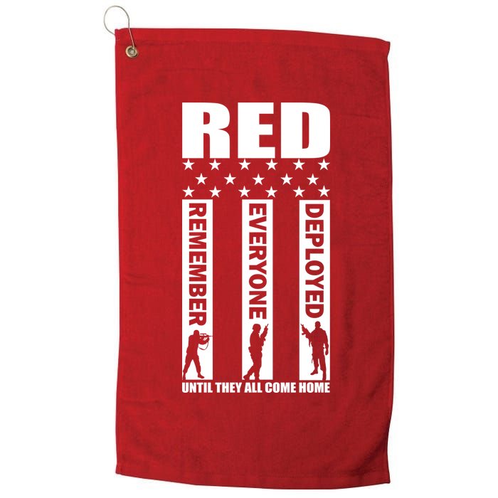 Red Friday Until They All Come Home Golf Towel