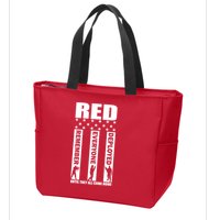 Red Friday Until They All Come Home Zip Tote Bag