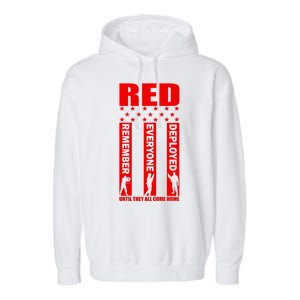 Red Friday Until They All Come Home Garment-Dyed Fleece Hoodie