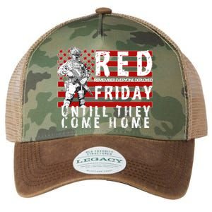 Red Friday Until They All Come Home Support Our Veterans Legacy Tie Dye Trucker Hat