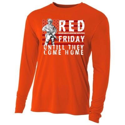 Red Friday Until They All Come Home Support Our Veterans Cooling Performance Long Sleeve Crew