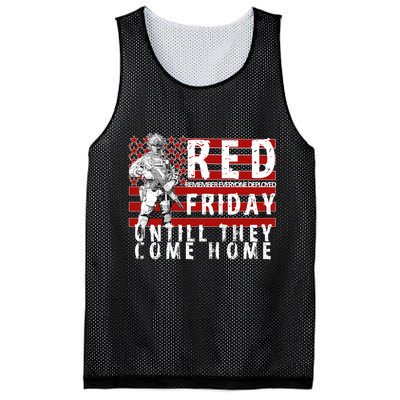 Red Friday Until They All Come Home Support Our Veterans Mesh Reversible Basketball Jersey Tank
