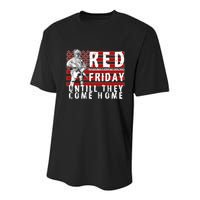 Red Friday Until They All Come Home Support Our Veterans Youth Performance Sprint T-Shirt