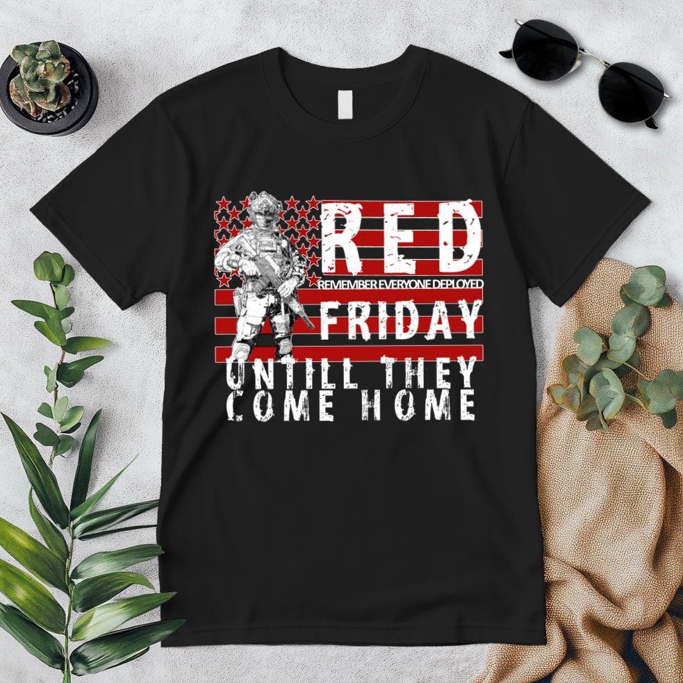 Red Friday Until They All Come Home Support Our Veterans Premium T-Shirt