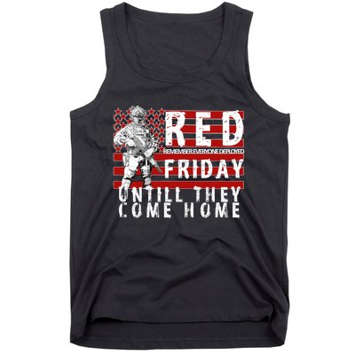 Red Friday Until They All Come Home Support Our Veterans Tank Top