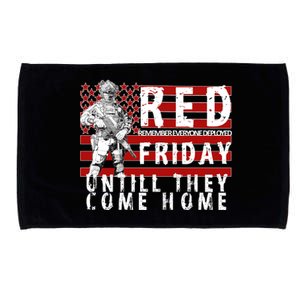 Red Friday Until They All Come Home Support Our Veterans Microfiber Hand Towel