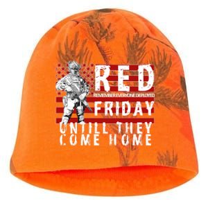 Red Friday Until They All Come Home Support Our Veterans Kati - Camo Knit Beanie