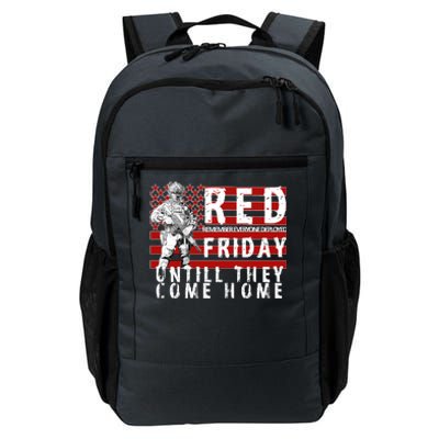 Red Friday Until They All Come Home Support Our Veterans Daily Commute Backpack