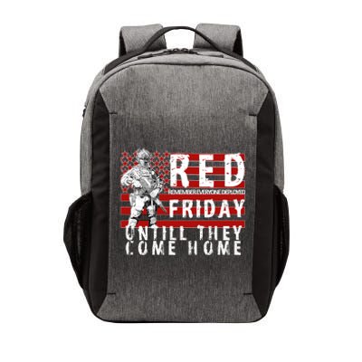 Red Friday Until They All Come Home Support Our Veterans Vector Backpack