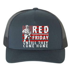 Red Friday Until They All Come Home Support Our Veterans Yupoong Adult 5-Panel Trucker Hat