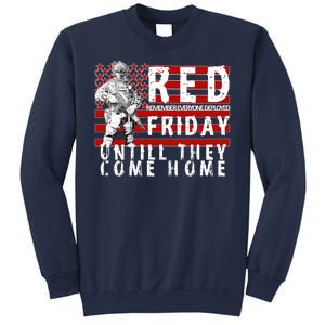 Red Friday Until They All Come Home Support Our Veterans Sweatshirt