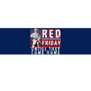 Red Friday Until They All Come Home Support Our Veterans Bumper Sticker