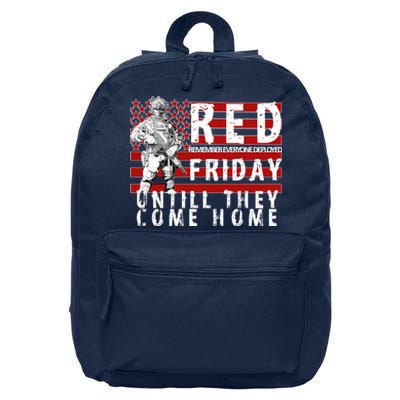 Red Friday Until They All Come Home Support Our Veterans 16 in Basic Backpack