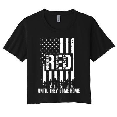 Red Friday Until They Come Home Crop Top