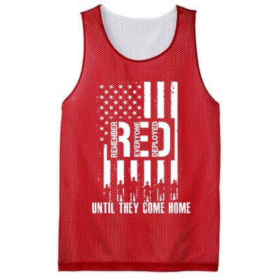 Red Friday Until They Come Home Mesh Reversible Basketball Jersey Tank