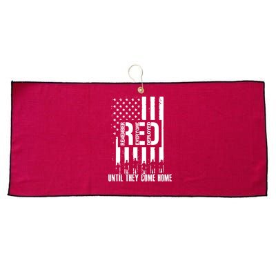 Red Friday Until They Come Home Large Microfiber Waffle Golf Towel