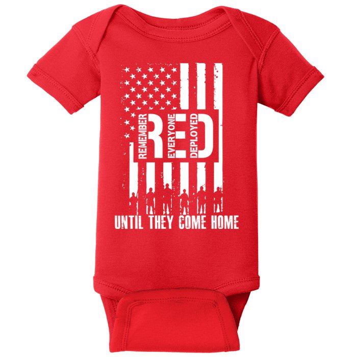 Red Friday Until They Come Home Baby Bodysuit