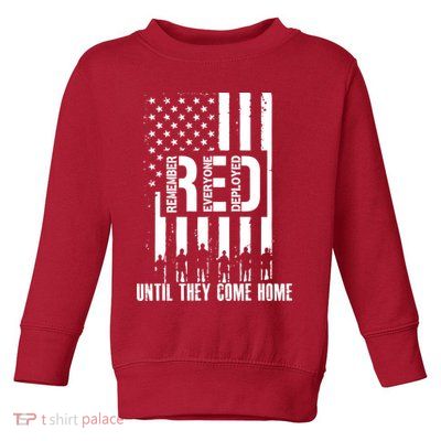 Red Friday Until They Come Home Toddler Sweatshirt