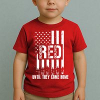 Red Friday Until They Come Home Toddler T-Shirt