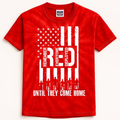 Red Friday Until They Come Home Kids Tie-Dye T-Shirt