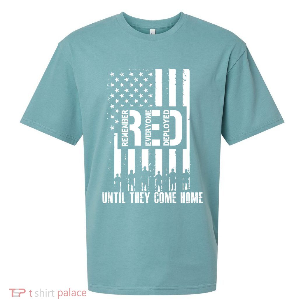 Red Friday Until They Come Home Sueded Cloud Jersey T-Shirt