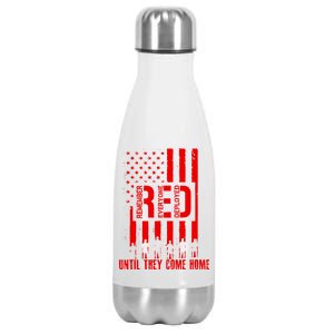 Red Friday Until They Come Home Stainless Steel Insulated Water Bottle