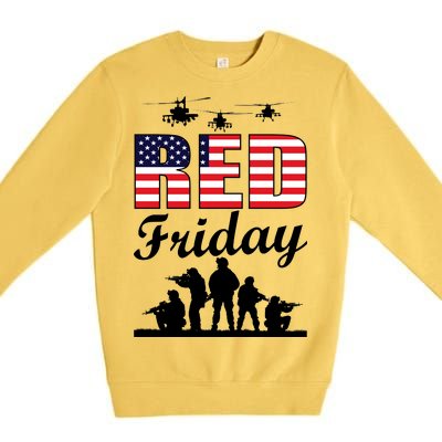 Red Friday Veterans Tribute Premium Crewneck Sweatshirt