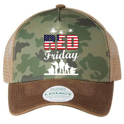 Red Friday Veterans Tribute Legacy Tie Dye Trucker Hat