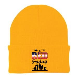 Red Friday Veterans Tribute Knit Cap Winter Beanie