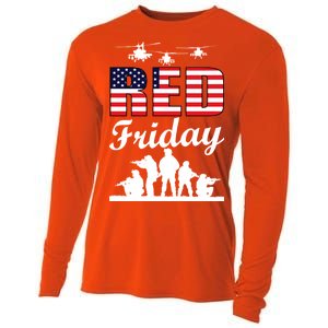 Red Friday Veterans Tribute Cooling Performance Long Sleeve Crew