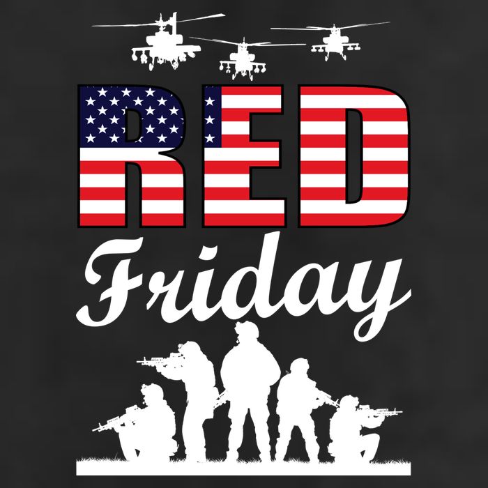 Red Friday Veterans Tribute 7 Panel Mesh Trucker Snapback Hat