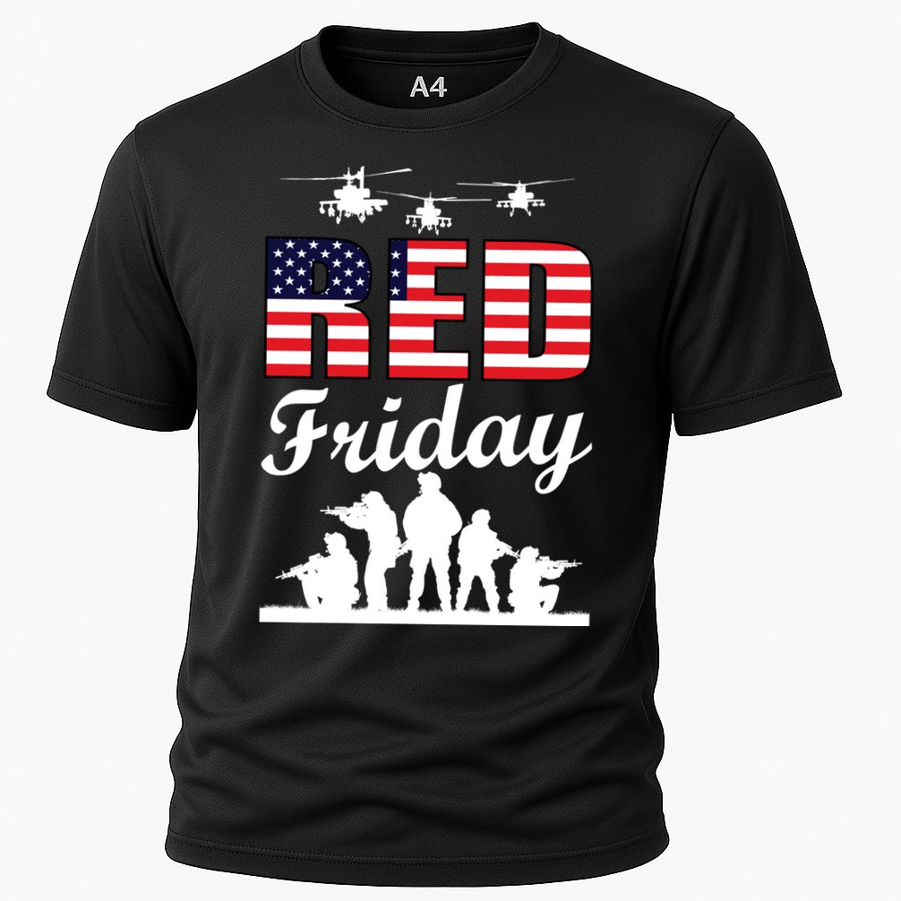 Red Friday Veterans Tribute Cooling Performance Crew T-Shirt