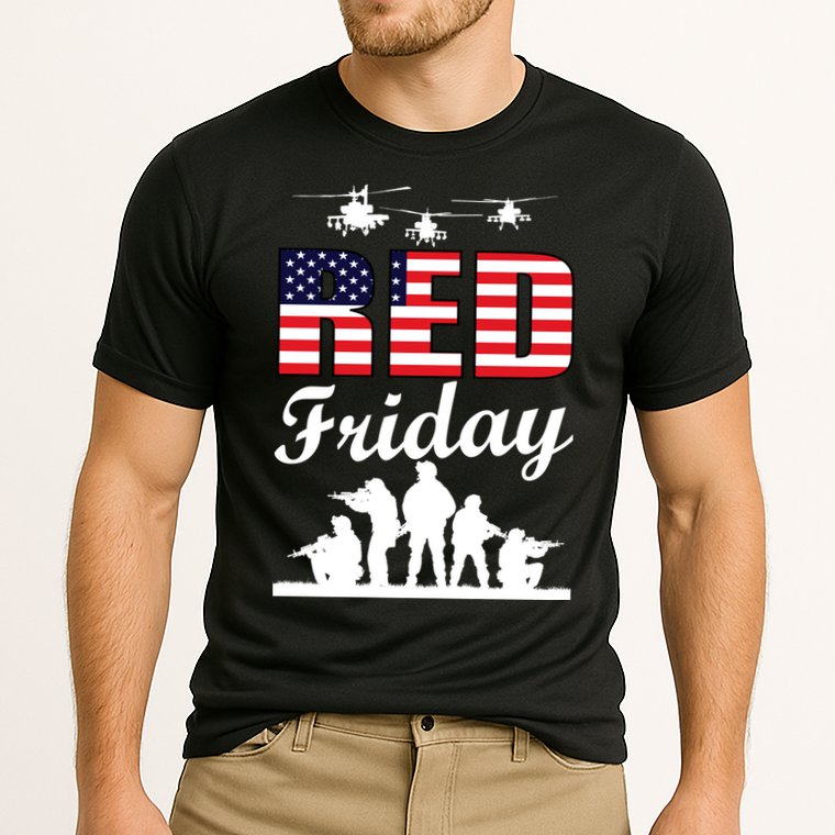 Red Friday Veterans Tribute Cooling Performance Crew T-Shirt