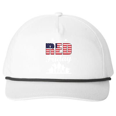 Red Friday Veterans Tribute Snapback Five-Panel Rope Hat