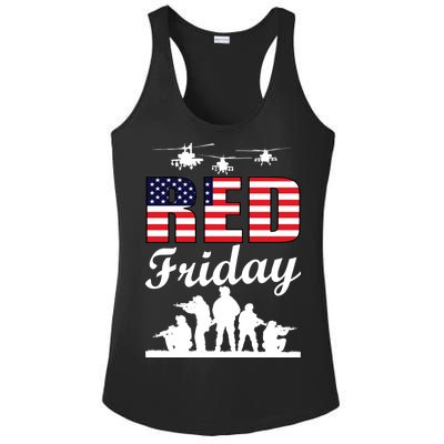 Red Friday Veterans Tribute Ladies PosiCharge Competitor Racerback Tank