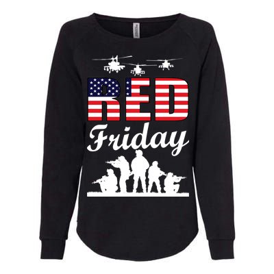 Red Friday Veterans Tribute Womens California Wash Sweatshirt