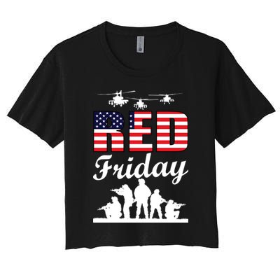 Red Friday Veterans Tribute Crop Top