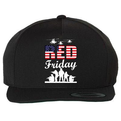 Red Friday Veterans Tribute Wool Snapback Cap