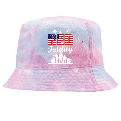 Red Friday Veterans Tribute Tie-Dyed Bucket Hat