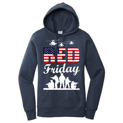 Red Friday Veterans Tribute Women's Pullover Hoodie