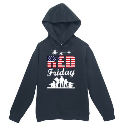 Red Friday Veterans Tribute Urban Pullover Hoodie