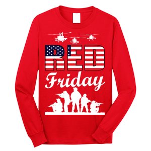 Red Friday Veterans Tribute Long Sleeve Shirt