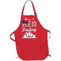 Red Friday Veterans Tribute Full-Length Apron With Pockets