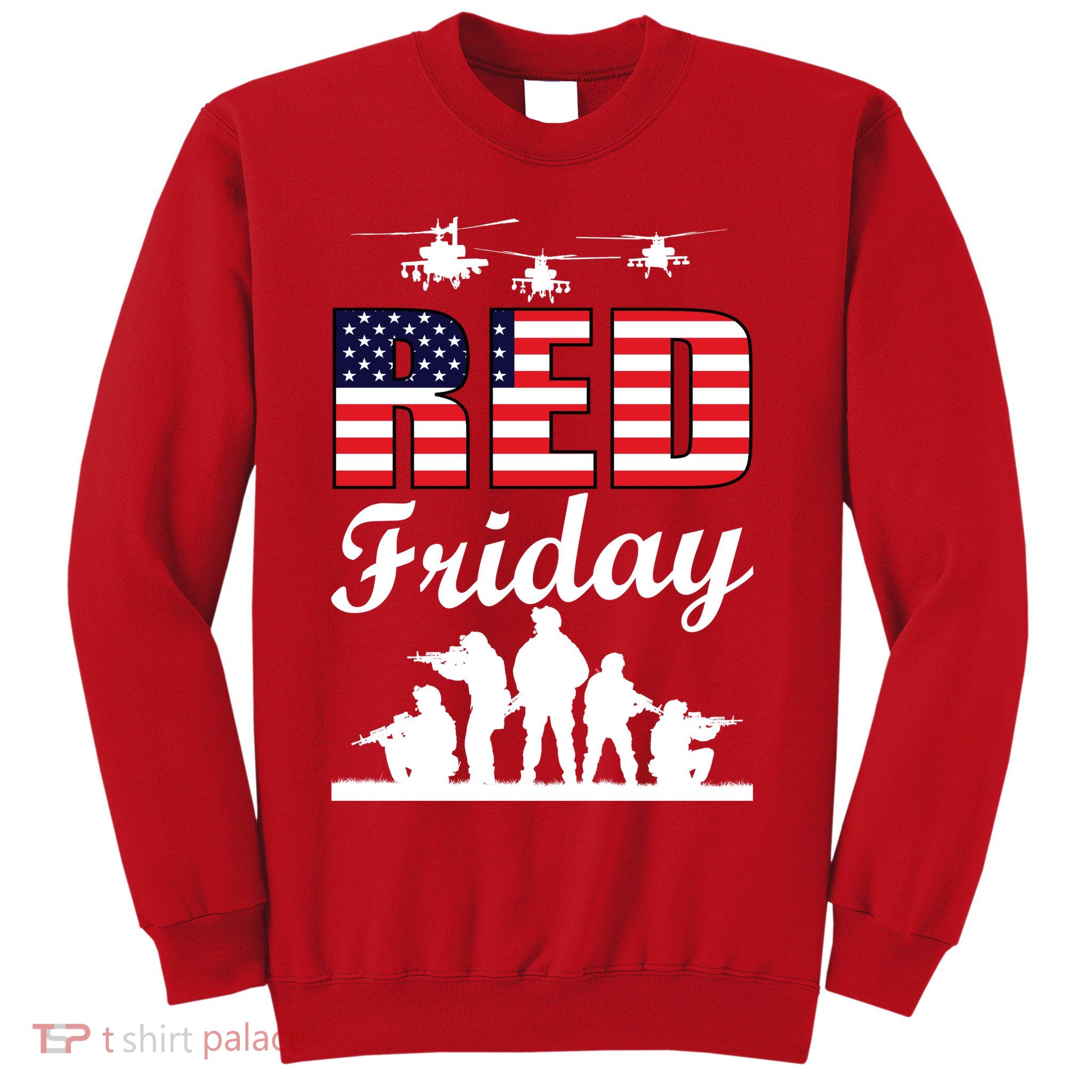 Red Friday Veterans Tribute Sweatshirt