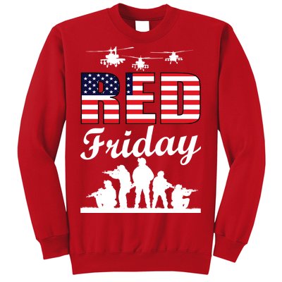 Red Friday Veterans Tribute Sweatshirt