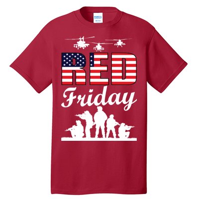 Red Friday Veterans Tribute Tall T-Shirt