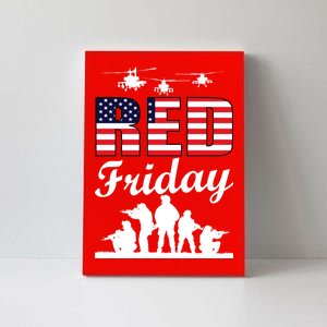 Red Friday Veterans Tribute Canvas