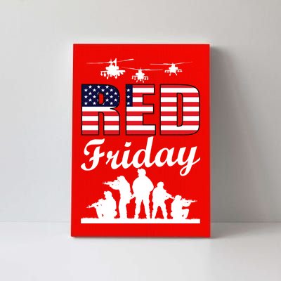 Red Friday Veterans Tribute Canvas